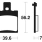 TECNIUM Street Organic Brake pads - MA324