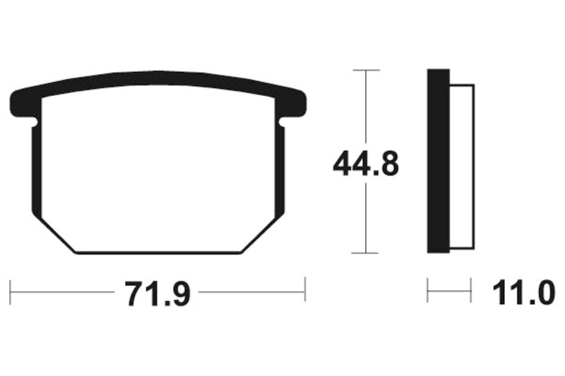 TECNIUM Street Organic Brake pads - MA34