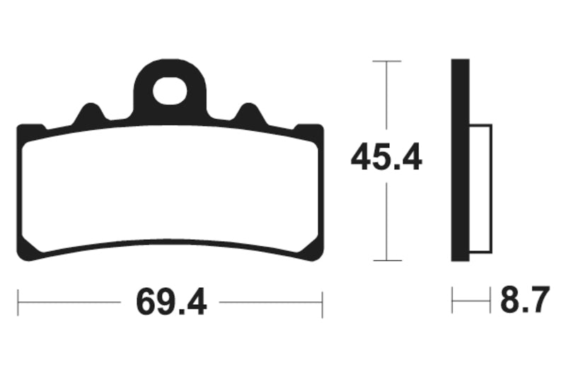 TECNIUM Street Organic Brake pads - MA377