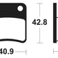 TECNIUM Street Organic Brake pads - MA379