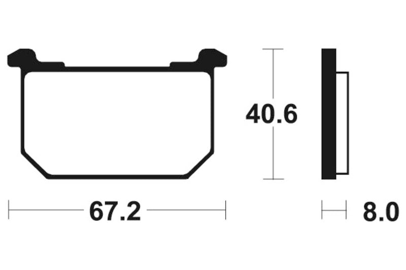 TECNIUM Street Organic Brake pads - MA39