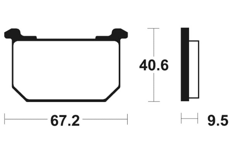 TECNIUM Street Organic Brake pads - MA40