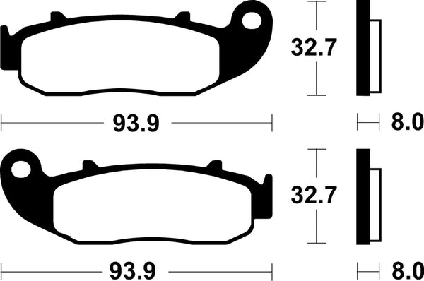 TECNIUM Street Organic Brake pads - MA426