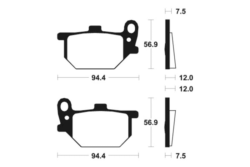 TECNIUM Street Organic Brake pads - MA45