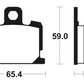 TECNIUM Street Organic Brake pads - MA47