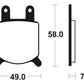 TECNIUM Street Organic Brake pads - MA60