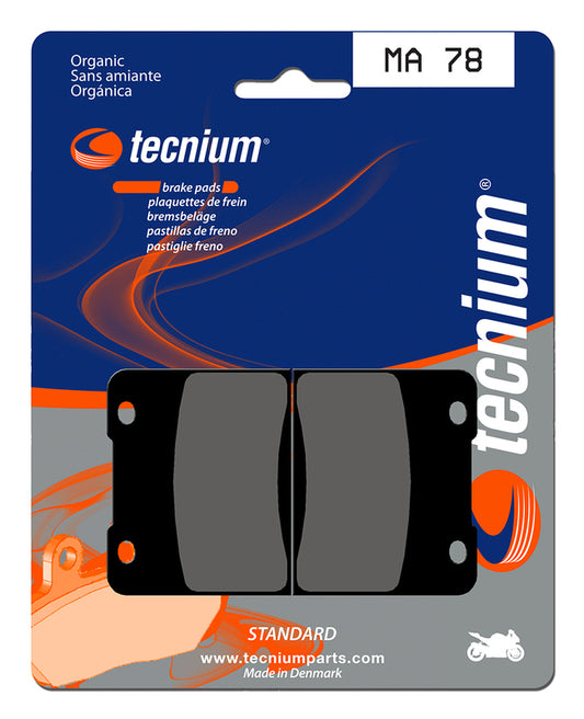 TECNIUM Street Organic Brake pads - MA78