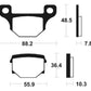TECNIUM Street Organic Brake pads - MA85