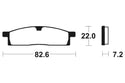 TECNIUM Street Organic Brake pads - MA89