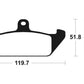 TECNIUM Street Organic Brake pads - MA94