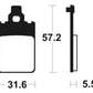 TECNIUM Scooter Organic Brake pads - ME107