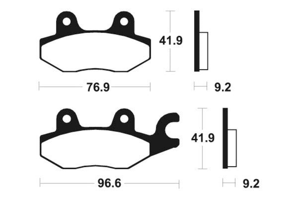 TECNIUM Scooter Organic Brake pads - ME188