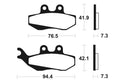 TECNIUM Scooter Organic Brake pads - ME189