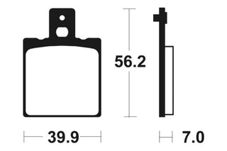 TECNIUM Scooter Organic Brake pads - ME19