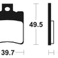 TECNIUM Scooter Organic Brake pads - ME197