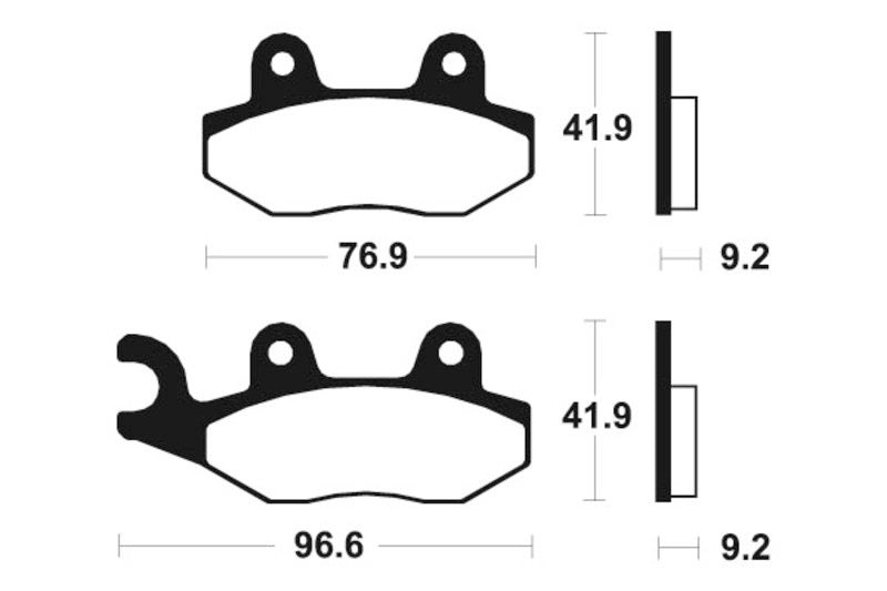 TECNIUM Scooter Organic Brake pads - ME213