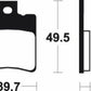 TECNIUM Scooter Organic Brake pads - ME225
