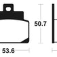 TECNIUM Scooter Organic Brake pads - ME248