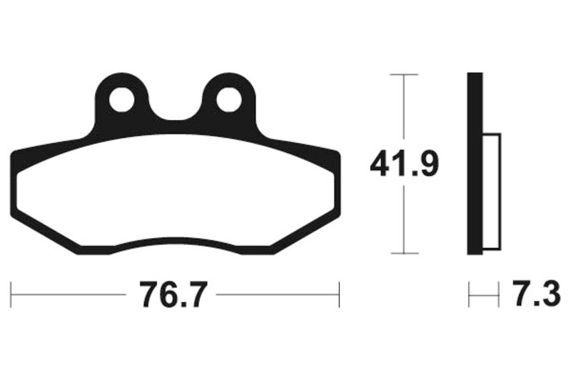TECNIUM Scooter Organic Brake pads - ME317