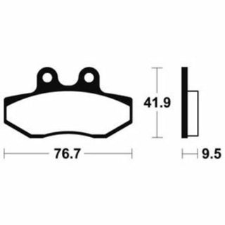 TECNIUM Scooter Organic Brake pads - ME323