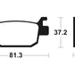 TECNIUM Scooter Organic Brake pads - ME332