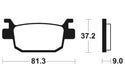 TECNIUM Scooter Organic Brake pads - ME332