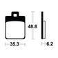 TECNIUM Scooter Organic Brake pads - ME368