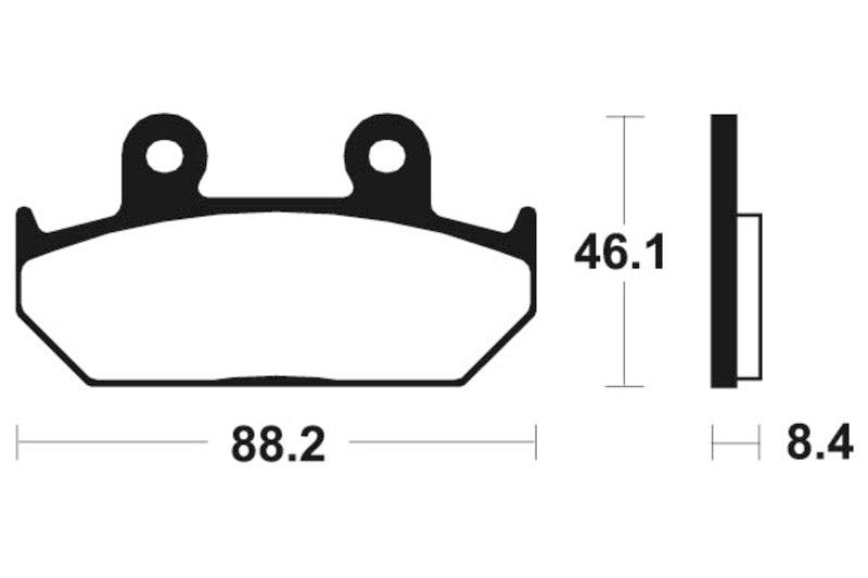 TECNIUM Street Performance Sintered Metal Brake pads - MF100