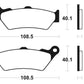 TECNIUM Street Performance Sintered Metal Brake pads - MF174