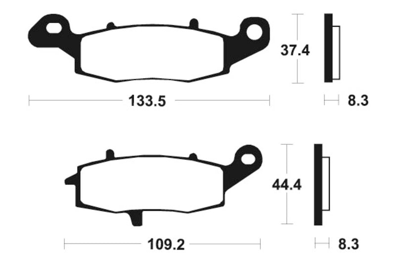 TECNIUM Street Performance Sintered Metal Brake pads - MF204