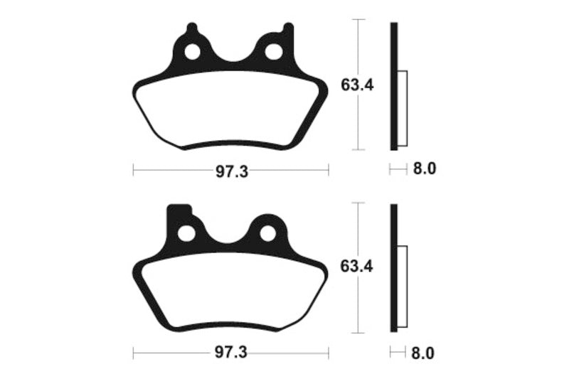 TECNIUM Street Performance Sintered Metal Brake pads - MF326