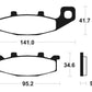 TECNIUM Street Performance Sintered Metal Brake pads - MF97