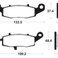 TECNIUM Trail Performance Sintered Metal Brake pads - MFP204