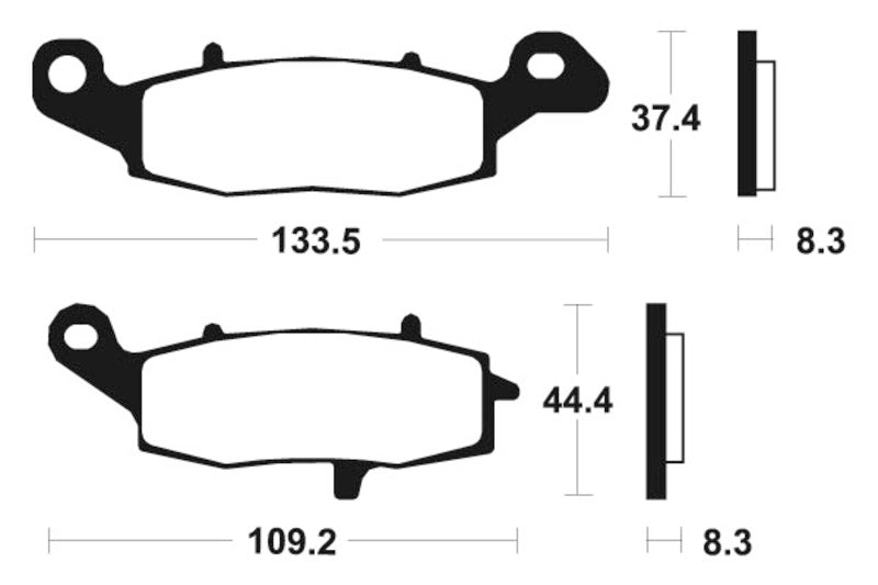 TECNIUM Trail Performance Sintered Metal Brake pads - MFP205