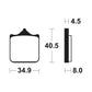 TECNIUM Trail Performance Sintered Metal Brake pads - MFP370