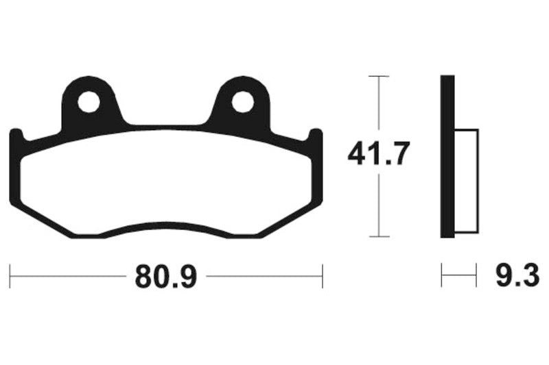 TECNIUM MX/ATV Sintered Metal Brake pads - MO209