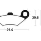TECNIUM MX/ATV Sintered Metal Brake pads - MO216