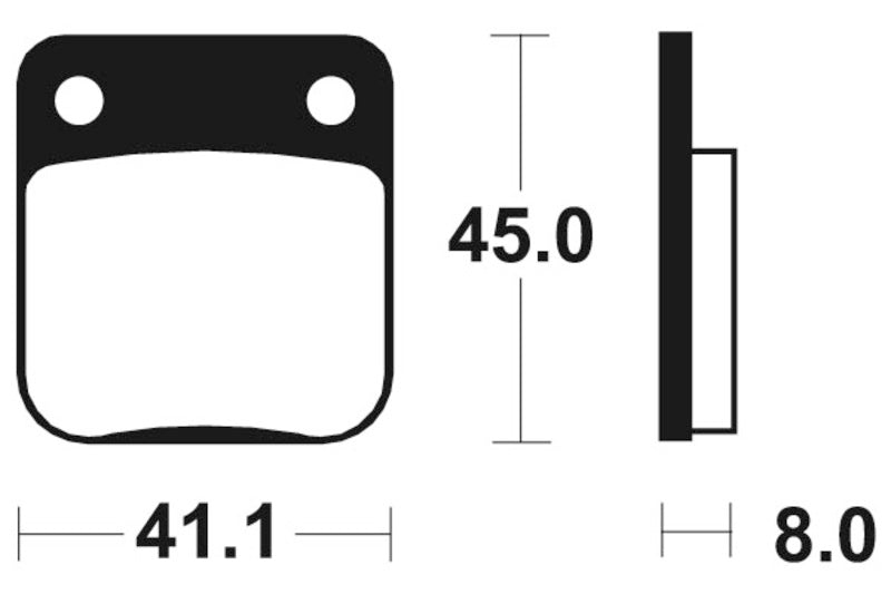 TECNIUM MX/ATV Sintered Metal Brake pads - MO36