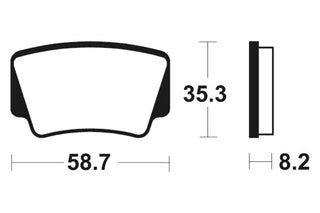 TECNIUM MX/ATV Sintered Metal Brake pads - MO367