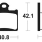 TECNIUM MX/ATV Sintered Metal Brake pads - MO372