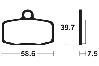 TECNIUM MX/ATV Sintered Metal Brake pads - MO385