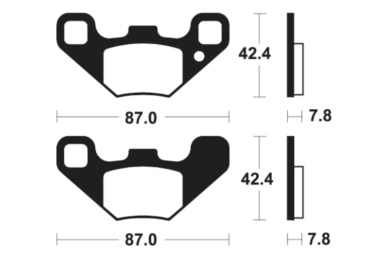 TECNIUM MX/ATV Sintered Metal Brake pads - MO405