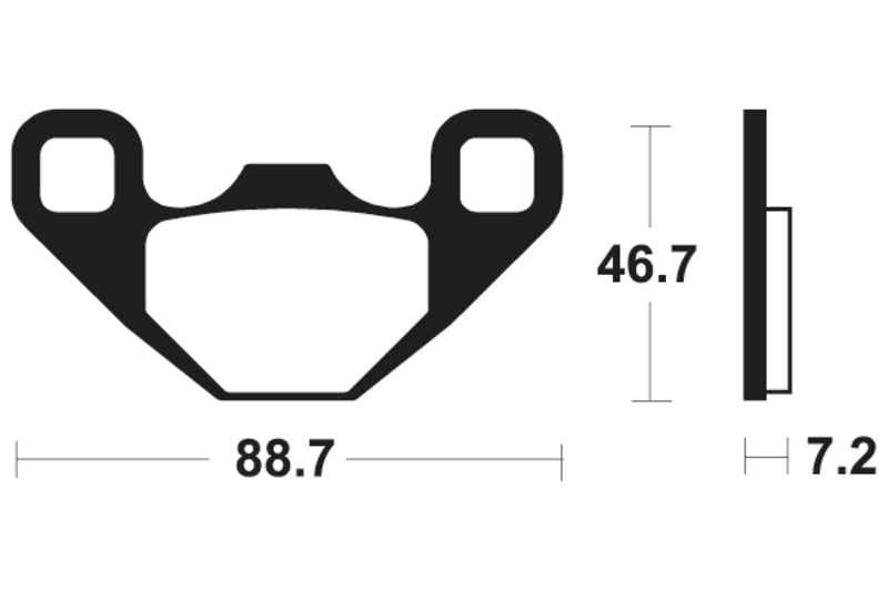 TECNIUM MX/ATV Sintered Metal Brake pads - MO406