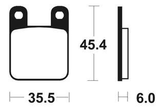 TECNIUM MX/ATV Sintered Metal Brake pads - MO59