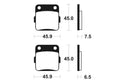 TECNIUM MX/ATV Sintered Metal Brake pads - MO62
