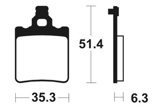 TECNIUM MX/ATV Sintered Metal Brake pads - MO74
