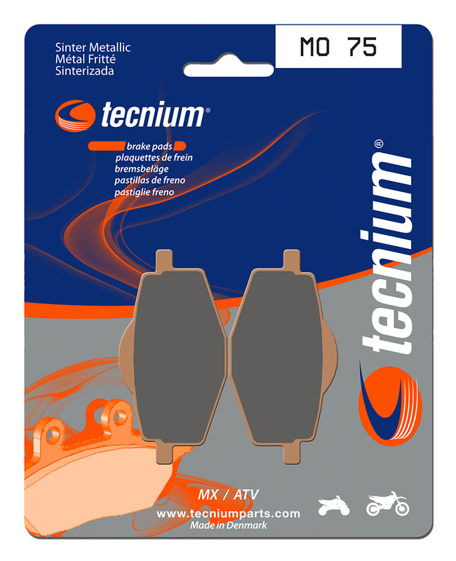 TECNIUM MX/ATV Sintered Metal Brake pads - MO75