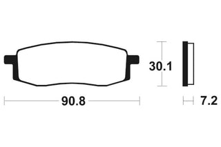 TECNIUM MX/ATV Sintered Metal Brake pads - MO80
