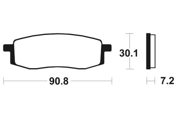 TECNIUM MX/ATV Sintered Metal Brake pads - MO80