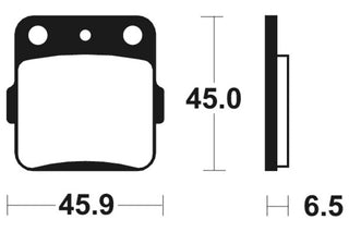 TECNIUM MX/ATV Sintered Metal Brake pads - MO84